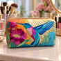 Joyful Flight | Handmade Padded Make-Up Bag