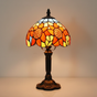 SOLELIA | VINTAGE GLASS LAMP WITH SUNFLOWER | Handmade