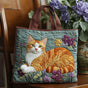 Ginger Cat | Handmade Quilted Tote Bag
