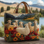 Sheep by the Lake | Handmade Quilted Tote Bag