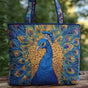 Royal Peacock | Handmade Quilted Tote Bag
