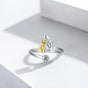 Adjustable Dog Ring Made of Silver – Ring for Women | Handmade