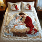 3-Piece Quilted Bed Set - Santa's Magic