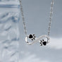 Infinite Love Paw Chain with Zirconia | Handmade