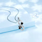 Heart and Infinite Love Pattern Necklace with Paw | Handmade