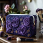 Amethyst Flower | Handmade Padded Make-Up Bag