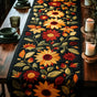Autumn Sunflowers | Handmade Quilted Table Runner