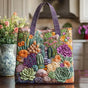 Succulent Garden | Handmade Quilted Tote Bag