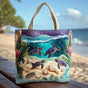 Spirit of the Lagoon | Handmade Quilted Tote Bag