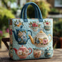Floral Pattern | Handmade Quilted Tote Bag
