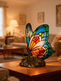 BUTTERGLOW | Glass Lamp with Butterfly | Handmade