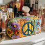 Floral Peace Bus | Handmade Padded Make-Up Bag