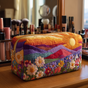 Bright Pattern | Handmade Padded Make-Up Bag