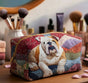 Bulldog Cuddle | Handmade Padded Make-Up Bag
