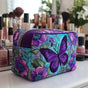 Butterflies and Flowers | Handmade Padded Make-Up Bag