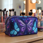 Butterflies in the Meadow | Handmade Padded Make-Up Bag