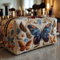 Delicate Butterflies | Handmade Padded Make-Up Bag