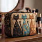 Harmonious Cat | Handmade Padded Make-Up Bag