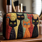 Decorative Cat | Handmade Padded Make-Up Bag