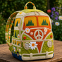 Quilted Boho Rucksack – Bus in the Woods