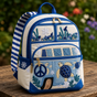 Quilted Boho Rucksack – Sea Turtle