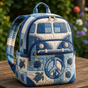 Quilted Boho Rucksack – Denim and Turtle