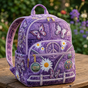 Quilted Boho Rucksack – Butterflies and Peace
