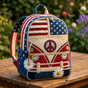 Quilted Boho Rucksack – Stars and Daisies