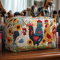Chickens in the Trees | Handmade Padded Make-Up Bag