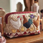 Hen in Nest | Handmade Padded Make-Up Bag