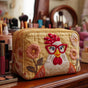 Bright Chicken | Handmade Padded Make-Up Bag