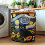 Clever Cat | Handmade Quilted Laundry Basket