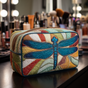 Colourful Dragonfly | Handmade Padded Make-Up Bag