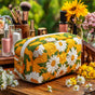 Delicate Daisies | Handmade Padded Make-Up Bag