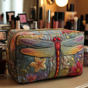 Dragonflies in the Meadow | Handmade Padded Make-Up Bag