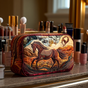 Fiery Horse | Handmade Padded Make-Up Bag