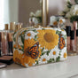 Bright Flowers | Handmade Padded Make-Up Bag