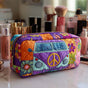 70s Floral Design | Handmade Padded Make-Up Bag