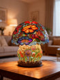 GARDENLUXE | Colourful Floral Table Lamp | Handmade