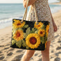 Sunflower | Handmade Quilted Beach Bag