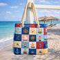 Marine Patchwork | Handmade Quilted Beach Bag