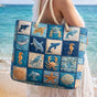 Marine Life | Handmade Quilted Beach Bag