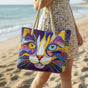 Catitude | Handmade Quilted Beach Bag
