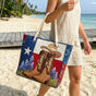 Texas Pride | Handmade Quilted Beach Bag