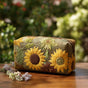 Gold Panel | Handmade Padded Make-Up Bag