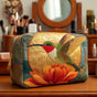 Golden Pattern | Handmade Padded Make-Up Bag