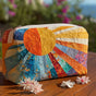 Colourful Retro Pattern | Handmade Padded Make-Up Bag