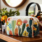 Green Cactus | Handmade Padded Make-Up Bag