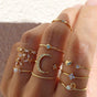 Pack of 10 Rings | Silver and Gold Bohemian Rings | Handmade
