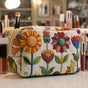 Cheerful Flower | Handmade Padded Make-Up Bag